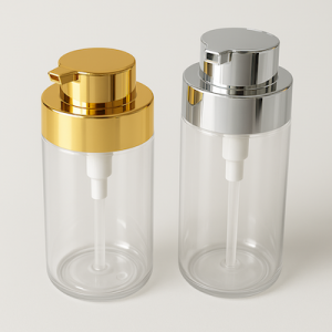 Wide-Mouth PET Bottle with Electroplated Pump – 300ml / 500ml-96059