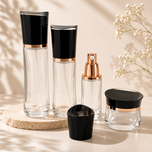 Black & Gold Glass Bottle & Jar Collection