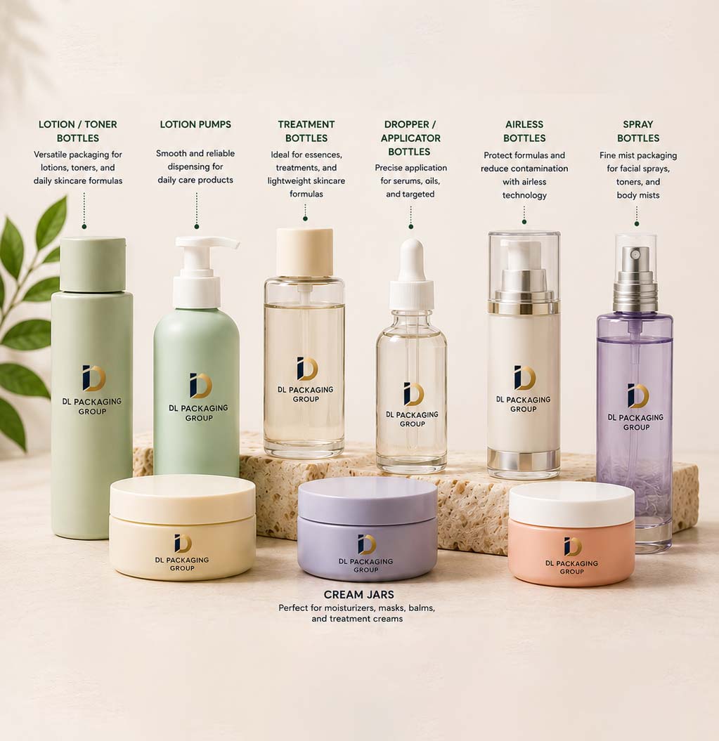 Skincare Bottles & Lotion Packaging